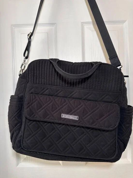 Vera Bradley Make a Change Baby Diaper Bag Black Unisex - Picture 3 of 10